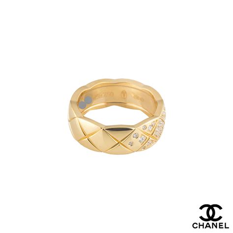 chanel ring black and gold|Chanel rings real gold.